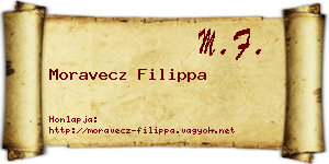 Moravecz Filippa névjegykártya